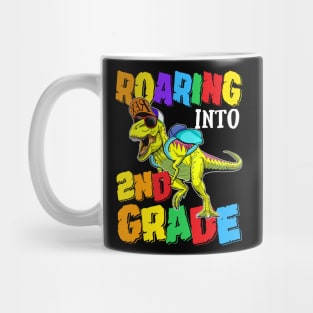 Roaring Into 2nd Grade Dinosaur Back To School Mug